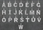 Load image into Gallery viewer, 14K Gold Block Letters Diamond-cut Charm Pendant - Solid Gold - Alphabet
