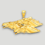 Load image into Gallery viewer, 14K Yellow Gold Triple Horses Head Charm with Chain Necklace options
