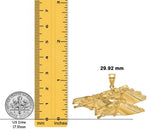 Load image into Gallery viewer, 14K Yellow Gold Triple Horses Head Charm with Chain Necklace options
