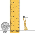 Load image into Gallery viewer, 14K Yellow Gold 3D Statue Of Liberty Charm with Chain Necklace options
