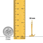 Load image into Gallery viewer, 14K Yellow Gold 3D Hammer Charm with Chain Necklace options
