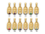 Load image into Gallery viewer, 14K Gold Baby Shoe Birthstone Pendant Charm for New Mom and Baby

