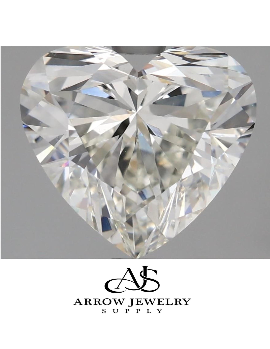 Certified Heart Shape Cut Loose Lab Grown Diamond - in Carat sizes: 1 2 3 4 5 and Clarity VVS1 VVS2 VS1 VS2 Color D E F G-H