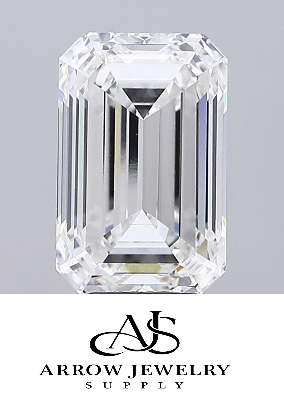 Certified Emerald cut Loose Lab Grown Diamond - in Carat sizes: 1 2 3 4 5 and Clarity VVS1 VVS2 VS1 VS2 Color D E F G-H