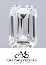 Load image into Gallery viewer, Certified Emerald cut Loose Lab Grown Diamond - in Carat sizes: 1 2 3 4 5 and Clarity VVS1 VVS2 VS1 VS2 Color D E F G-H
