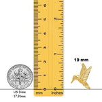 Load image into Gallery viewer, 14K Yellow Gold Hummingbird Chain Slide with Chain Necklace options
