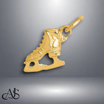 Load image into Gallery viewer, 14K Yellow Gold 3D Ice Skate Charm with Chain Necklace options
