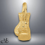 Load image into Gallery viewer, 14K Yellow Gold Hollow Polished 3-D Boxing Glove Pendant with Chain Necklace options
