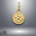 Load image into Gallery viewer, 14K Yellow Gold Small Polished Angel Charm with Chain Options
