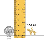 Load image into Gallery viewer, 14K Yellow Gold Dalmatian Dog Charm with Chain Options
