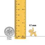 Load image into Gallery viewer, 14K Yellow Gold Schnauzer Dog Pendant with Chain Options
