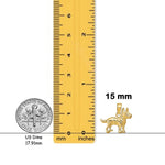 Load image into Gallery viewer, 14K Yellow Gold Terrier Dog Pendant with Chain Options
