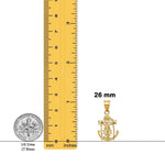 Load image into Gallery viewer, 14K Yellow Gold Mariners Cross Pendant with Necklace Chain Options
