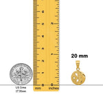 Load image into Gallery viewer, 14K Yellow Gold Moon and Stars Pendant with Necklace Chain Options
