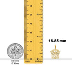 Load image into Gallery viewer, 14K Yellow Gold Registered Nurse Charm with Necklace Chain Options
