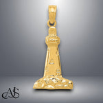 Load image into Gallery viewer, 14K Yellow Gold CAPE MAY Lighthouse Charm with Necklace Chain Options
