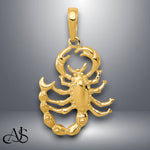 Load image into Gallery viewer, 14K Yellow Gold Scorpion Pendant with Necklace Chain Options
