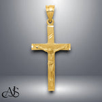 Load image into Gallery viewer, 14K Yellow Gold Crucifix Pendant with Necklace Chain Options
