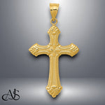 Load image into Gallery viewer, 14K Yellow Gold Polished Cross Pendant with Necklace Chain Options
