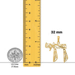 Load image into Gallery viewer, 14K Yellow Gold Filigree Chai Pendant with Necklace Chain Options
