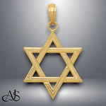Load image into Gallery viewer, 14K Yellow Gold Polished Star of David Pendant with Necklace Chain Options
