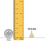 Load image into Gallery viewer, 14K Yellow Gold Polished and Textured I HEART YOU Charm with Necklace Chain Options
