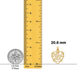 Load image into Gallery viewer, 14K Yellow Gold "Big Sis/Lil Sis" in Heart Charm with Necklace Chain Options
