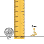 Load image into Gallery viewer, 14K Yellow Gold 3-D Lounge Beach Chair Pendant with Necklace Chain Options
