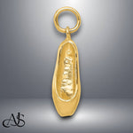Load image into Gallery viewer, 14K Yellow Gold 3-D Ballet Slipper Pendant with Necklace Chain Options
