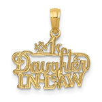 Load image into Gallery viewer, 14K Yellow Gold #1 DAUGHTER-IN-LAW Charm with Necklace Chain Options
