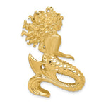 Load image into Gallery viewer, 14K Yellow Gold Polished &amp; Satin Diamond-cut Mermaid Slide with Necklace Chain Options
