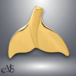 Load image into Gallery viewer, 14K Yellow Gold Whale Tail Chain Slide with Necklace Chain Options
