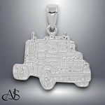 Load image into Gallery viewer, 14K Yellow Gold or White Gold Truck Cab Pendant with Necklace Chain Options
