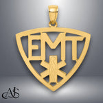 Load image into Gallery viewer, 14K Yellow Gold Emergency Medical Technician Charm with Necklace Chain Options
