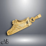 Load image into Gallery viewer, 14K Yellow Gold Polished Track Shoe Charm with Necklace Chain Options
