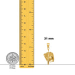 Load image into Gallery viewer, 14K Yellow Gold Polished 3-D Glove/Bat/Baseball Pendant with Necklace Chain Options
