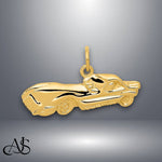 Load image into Gallery viewer, 14K Yellow Gold Sports Car Charm with Necklace Chain Options
