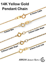 Load image into Gallery viewer, 14K Yellow Gold BABY GIRL Charm with Necklace Chain Options
