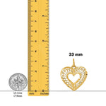Load image into Gallery viewer, 14K Yellow Gold Polished Heart Pendant with Necklace Chain Options
