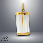 Load image into Gallery viewer, 14K Yellow Gold Fillable Capsule Charm with Necklace Chain Options
