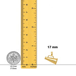 Load image into Gallery viewer, 14K Yellow or White Gold Polished 3-D Small Megaphone Pendant with Necklace Chain Options
