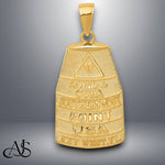Load image into Gallery viewer, 14K Yellow Gold Southern Most Point USA KEY WEST Pendant with Necklace Chain Options
