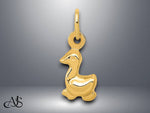 Load image into Gallery viewer, 14K Yellow Gold Duck Charm with Necklace Chain Options
