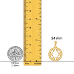 Load image into Gallery viewer, 14K Yellow Gold Filigree Star of David Pendant with Necklace Chain Options
