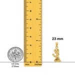 Load image into Gallery viewer, 14K Yellow Gold Praying Girl Pendant with Necklace Chain Options
