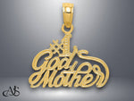 Load image into Gallery viewer, 14K Yellow Gold #1 GODMOTHER Pendant with Necklace Chain Options

