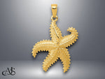 Load image into Gallery viewer, 14K Yellow Gold Starfish Pendant with Necklace Chain Options
