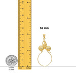 Load image into Gallery viewer, 14K Yellow Gold Sea Shell Charm Holder with Necklace Chain Options
