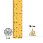 Load image into Gallery viewer, 14K Yellow Gold I HEART TO COOK Charm with Necklace Chain Options
