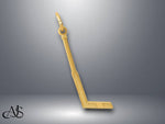 Load image into Gallery viewer, 14K Yellow Gold Goalie Stick Charm with Necklace Chain Options

